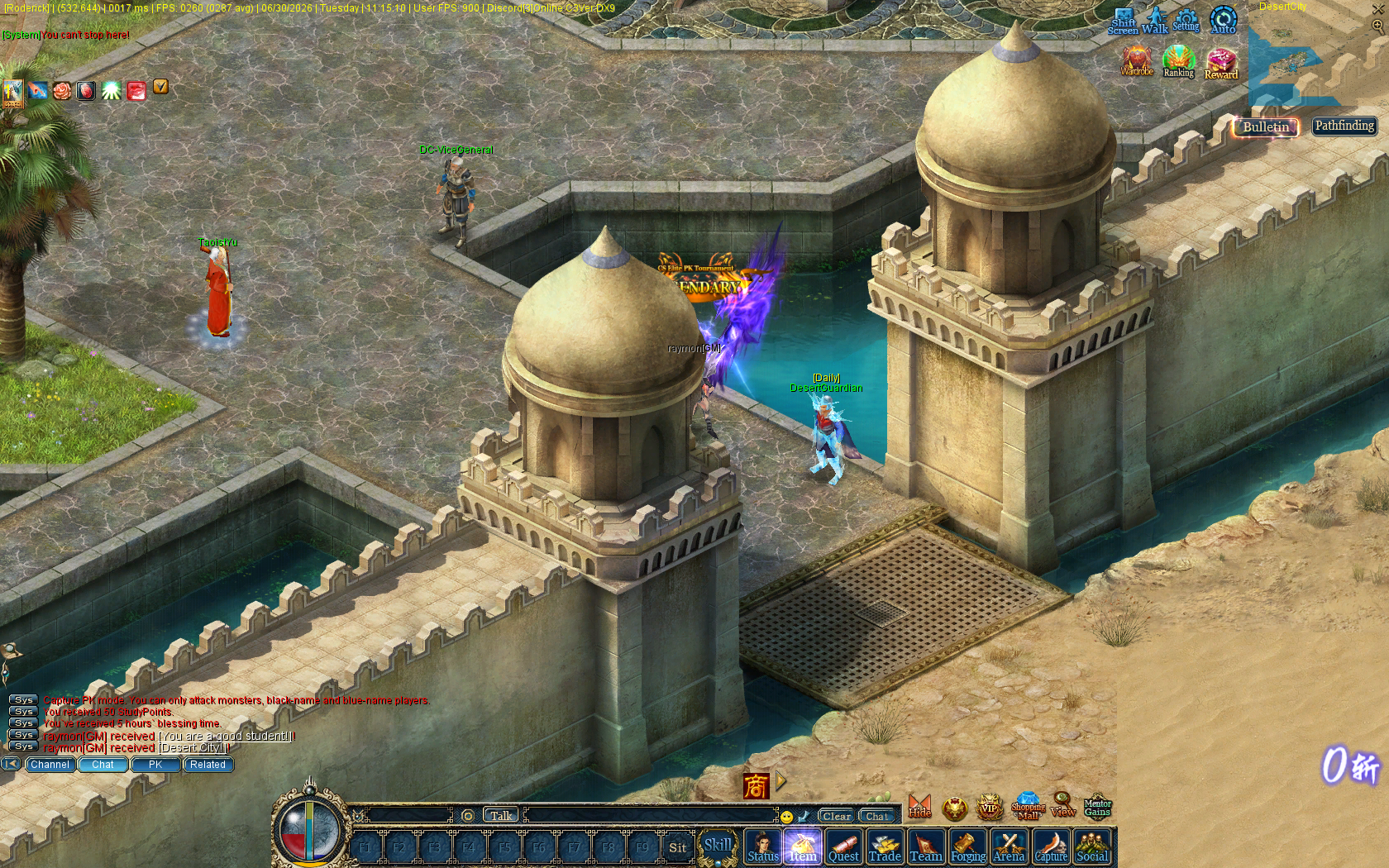 Desert City con mapa, guardias y pathfinding